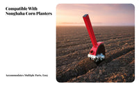 Corn Planter Accessories, 18 Lightweight Fertilizer Disc Opener, Fixed Base, Soil Plate, Sturdy Metal Construction