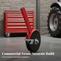 Corn Planter Accessories, 18 Lightweight Fertilizer Disc Opener, Fixed Base, Soil Plate, Sturdy Metal Construction