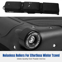 Ski Bag with Wheels, Universal Snowboard & Ski Gear Storage, Large Capacity, Waterproof, Durable, Multi-Carry Options