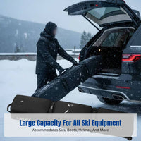 Ski Bag with Wheels, Universal Snowboard & Ski Gear Storage, Large Capacity, Waterproof, Durable, Multi-Carry Options