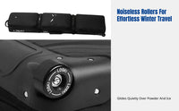 Ski Bag with Wheels, Universal Snowboard & Ski Gear Storage, Large Capacity, Waterproof, Durable, Multi-Carry Options
