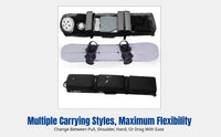 Ski Bag with Wheels, Universal Snowboard & Ski Gear Storage, Large Capacity, Waterproof, Durable, Multi-Carry Options