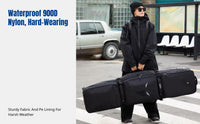 Ski Bag with Wheels, Universal Snowboard & Ski Gear Storage, Large Capacity, Waterproof, Durable, Multi-Carry Options