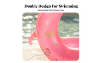7th Generation Snake-Shaped Swimming Ring, Inflatable Thickened Kids Pool Float, Double air chamber coral