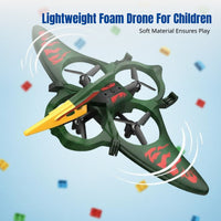 Foam Pterosaur Glider, Remote Control Stunt Rolling Drone, Airplane Toy