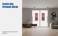 Flannel Gold Foil Door God Sticker, Waterproof, Weatherproof, Holiday Decor, Yuchi Gong, Qin Qiong, Jingde