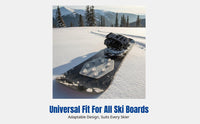 3M Transparent Anti-Slip Ski Board Sticker, Universal Pad for Single/Double Snowboards, Minimalist Design