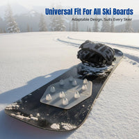 3M Transparent Anti-Slip Ski Board Sticker, Universal Pad for Single/Double Snowboards, Minimalist Design