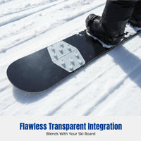 3M Transparent Anti-Slip Ski Board Sticker, Universal Pad for Single/Double Snowboards, Minimalist Design