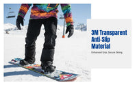 3M Transparent Anti-Slip Ski Board Sticker, Universal Pad for Single/Double Snowboards, Minimalist Design