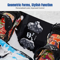 3M Transparent Anti-Slip Ski Board Sticker, Universal Pad for Single/Double Snowboards, Minimalist Design