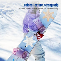 Snowboard Anti-Slip Pad, Thick Transparent Stomp Pad, Collision Protection, Ice Crystal Design