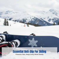 Snowboard Anti-Slip Pad, Thick Transparent Stomp Pad, Collision Protection, Ice Crystal Design