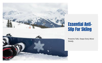 Snowboard Anti-Slip Pad, Thick Transparent Stomp Pad, Collision Protection, Ice Crystal Design