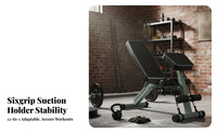 Adjustable Barbell Rack, Leg Press Stand, Multi-Functional Weight Bench, Home Fitness