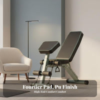 Adjustable Barbell Rack, Leg Press Stand, Multi-Functional Weight Bench, Home Fitness