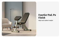 Adjustable Barbell Rack, Leg Press Stand, Multi-Functional Weight Bench, Home Fitness