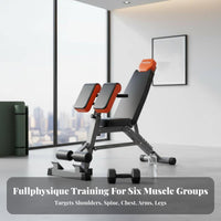 Roman Chair, Preacher Curl Bench, Home Gym Equipment, Multi-Functional Indoor Exercise Bench, Dumbbell Bench, Barbell Support,