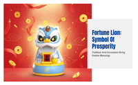 Solar Lion Dance Decor, Chinese Style, Desktop, Auto Nodding