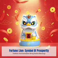 Solar Lion Dance Decor, Chinese Style, Desktop, Auto Nodding