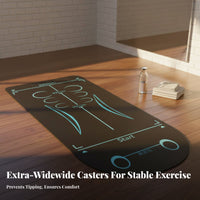 Intelligent Ab Wheel, Four-Wheel, Auto Rebound, Six-Elbow Support, Wide Rollers, Abdominal Training Gear