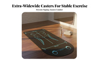 Intelligent Ab Wheel, Four-Wheel, Auto Rebound, Six-Elbow Support, Wide Rollers, Abdominal Training Gear