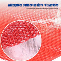 Waterproof Pet Mat, PVC Anti-Slip Rug, Dog Fence Carpet, Easy Clean, Cat Enclosure Pad