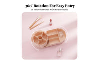 Rotating Makeup Organizer, Desktop Storage Box, Multi-Compartment Cosmetic Holder for Vanity Table