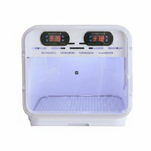 1 Parrot Incubator Smart Temperature Control Pet Warm Box Dual Sensors Quiet Heating Durable Construction Probe Safety Suitable for Young Bird Growth Home Pet Care