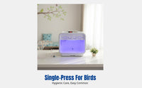 Avian Incubator, PID Temperature Control, Warm Air Brooder for Parrot Chicks, Monk Parakeet, Cockatiel, Pet Nursery Box