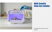 Avian Incubator, PID Temperature Control, Warm Air Brooder for Parrot Chicks, Monk Parakeet, Cockatiel, Pet Nursery Box