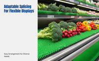 Display Cabinet Anti-Freeze Pad, Artificial Grass Mat, Non-Slip Rug, Splicable Green Mat for Refrigerator, Balcony