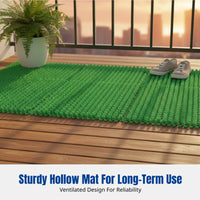 Display Cabinet Anti-Freeze Pad, Artificial Grass Mat, Non-Slip Rug, Splicable Green Mat for Refrigerator, Balcony