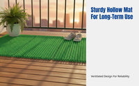 Display Cabinet Anti-Freeze Pad, Artificial Grass Mat, Non-Slip Rug, Splicable Green Mat for Refrigerator, Balcony