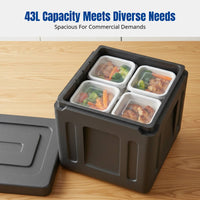Insulated Delivery Box, Food Grade EPP Foam, Commercial Thermal Food Container, Hot & Cold Storage, Large Capacity, Takeaway,