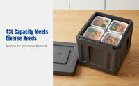 Insulated Delivery Box, Food Grade EPP Foam, Commercial Thermal Food Container, Hot & Cold Storage, Large Capacity, Takeaway,