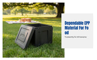Insulated Delivery Box, Food Grade EPP Foam, Commercial Thermal Food Container, Hot & Cold Storage, Large Capacity, Takeaway,