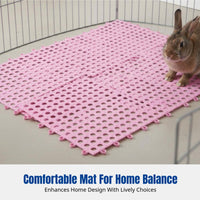 Hare Enclosure Foot Mat, Soft Mesh, Anti-Chew, Cuttable, Large, Pet Supply