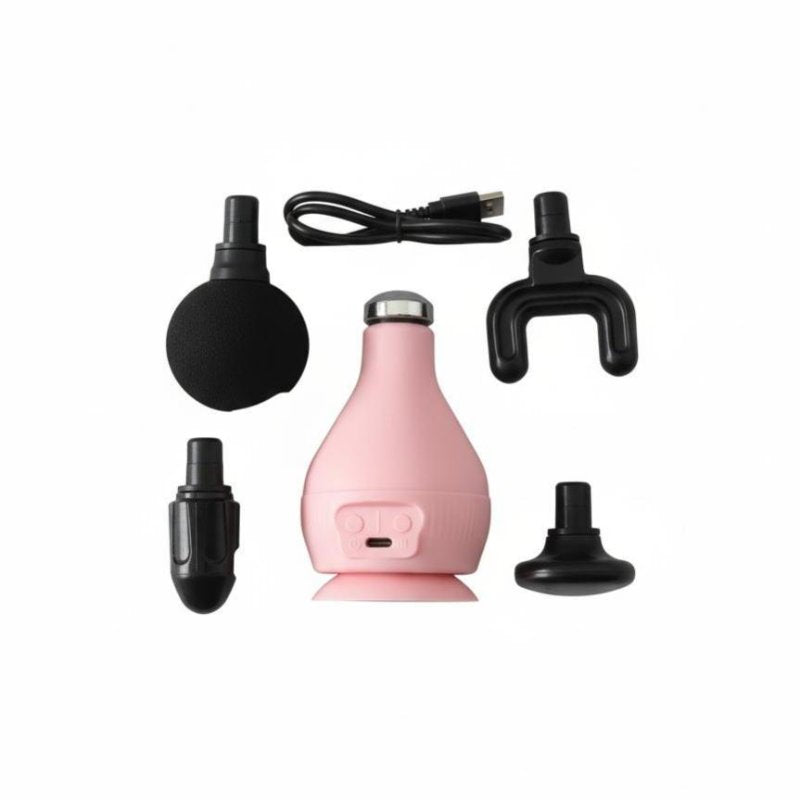 Electric Suction Fascia Ball, Vibration Heat Massage, Mini Silicone