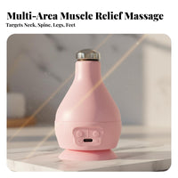 Electric Suction Fascia Ball, Vibration Heat Massage, Mini Silicone