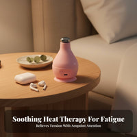 Electric Suction Fascia Ball, Vibration Heat Massage, Mini Silicone