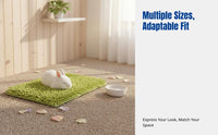 Soft Chenille Small Pet Mat, Washable Absorbent Pad for Rabbits, Guinea Pigs, Breathable, Non-Slip, Multi-Color