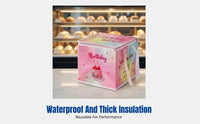 Large Capacity Cake Insulated Bag, Takeaway, Waterproof, Thick Aluminum Foil, Handheld