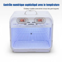 Parrot Incubator Smart Pet Warm Box Automatic Temperature Control Noise Reduction Safety Features Suitable for Hand-rearing Young Birds Avian Care Breeders Pet Owners