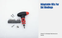 Snowboard Binding Screwdriver, PH3 Ratchet, Portable Cross Head, Multi-tool for Snowboard Bindings