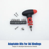 Snowboard Binding Screwdriver, PH3 Ratchet, Portable Cross Head, Multi-tool for Snowboard Bindings