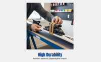 Ski Board Strap, Thickened Wide Durable Fixing Detacher Accessory, Waxing Elastic Maintenance Tool