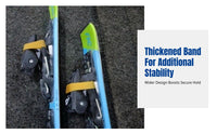 Ski Board Strap, Thickened Wide Durable Fixing Detacher Accessory, Waxing Elastic Maintenance Tool