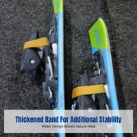 Ski Board Strap, Thickened Wide Durable Fixing Detacher Accessory, Waxing Elastic Maintenance Tool