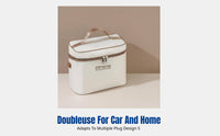 Electric Insulated Lunch Bag, Constant Temperature Food Warmer, Portable Bento Bag for Office, Thickened, Type-C Charging, Commuting, Students